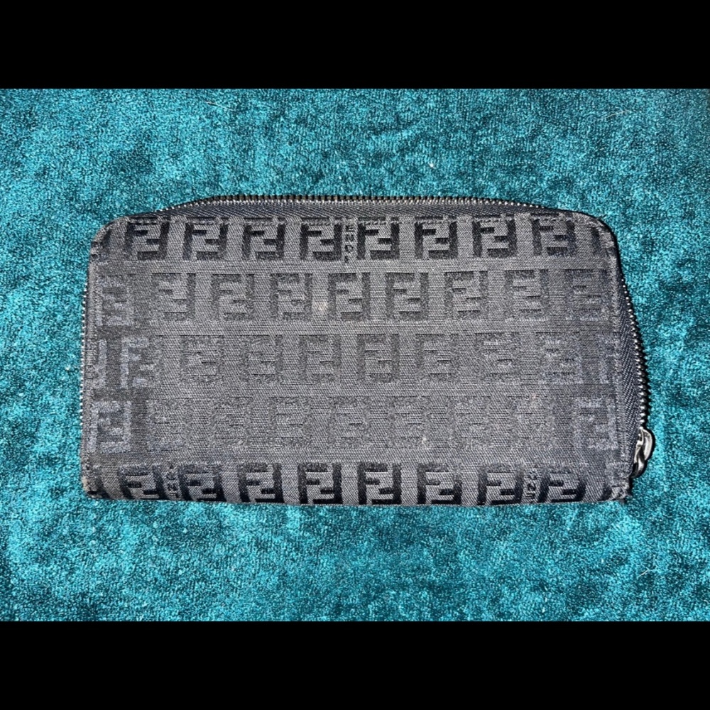 Fendi full zip wallet